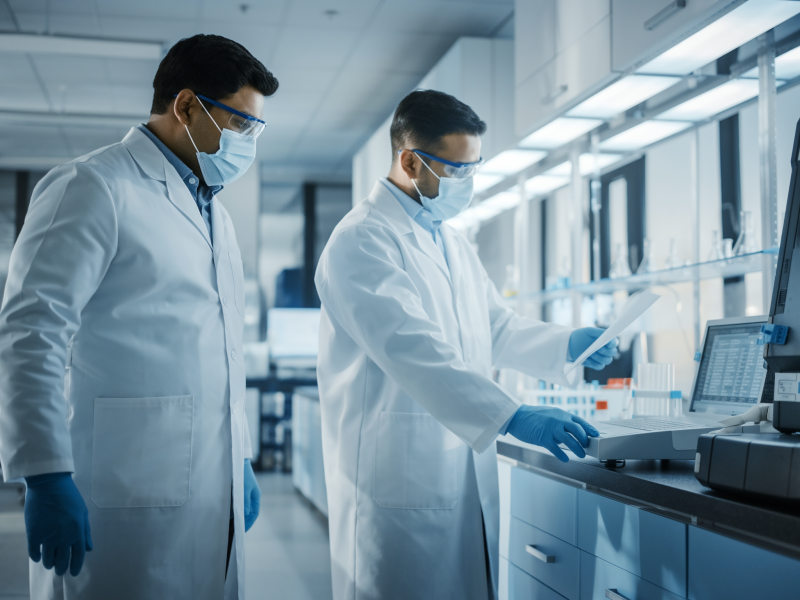 260119_CERTANIA_GBD_AI_TwoResearchersWorkingTogether 260119_CERTANIA_GBD_AI_TwoResearchersWorkingTogether